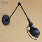 Iron Swing Arm Wall Sconce Light Fixture Set for Home Bar Retro Lighting