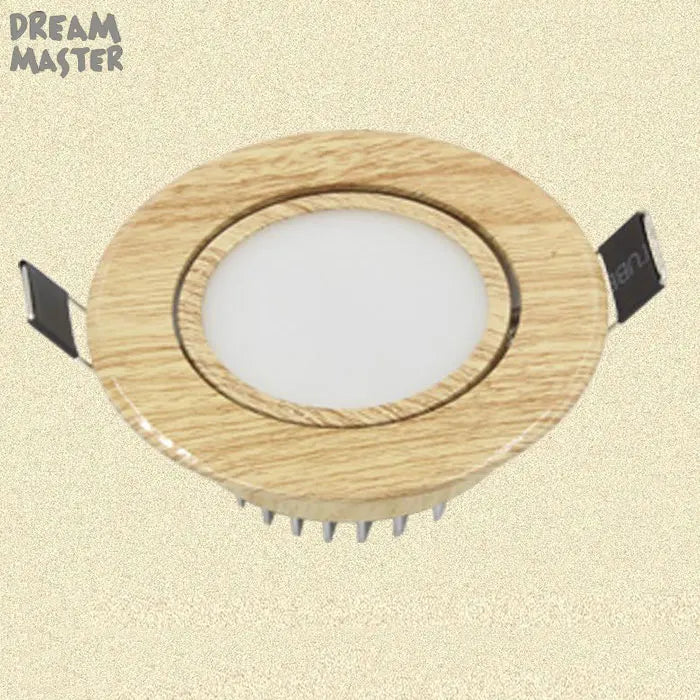 Wood LED Recessed Ceiling Light | Adjustable Modern 5W LED Wood Ceiling Lamp