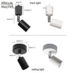 Adjustable LED Track Spotlight for Clothing Shops and Exhibitions