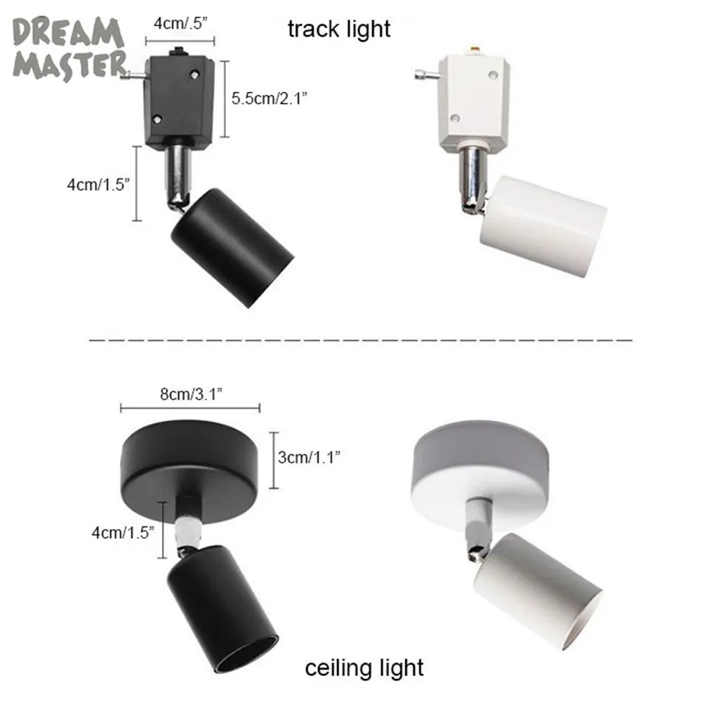 Adjustable LED Track Spotlight for Clothing Shops and Exhibitions