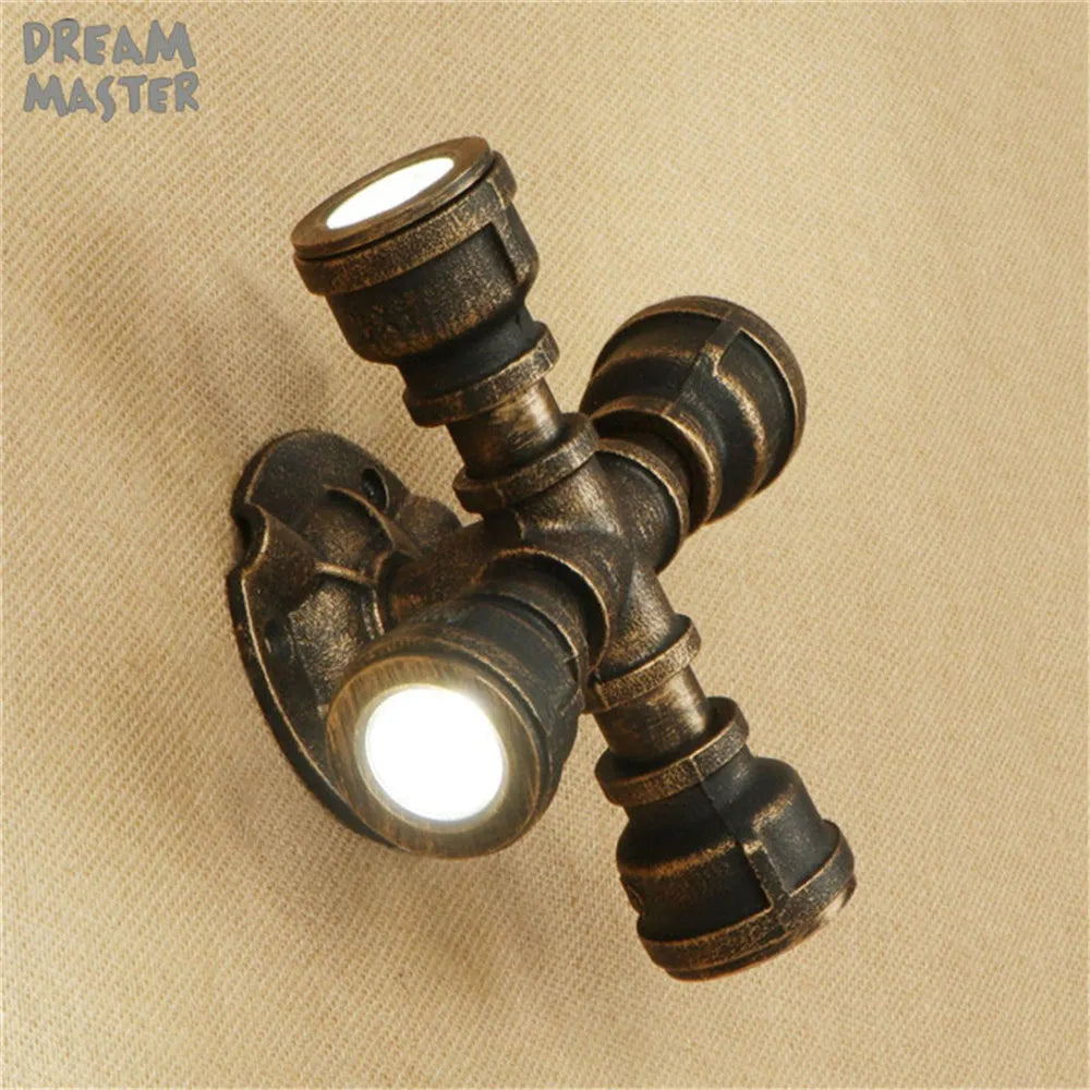 Nordic LED Wall Lamp Adjustable Bathroom Mirror Bedside Retro Sconce