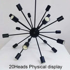 Sputnik Pendant Lamp 12-20 Head Vintage Industrial Loft Restaurant Bar Lights