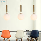 Glass Ball LED Pendant Light: Nordic Modern, Single Head, Creative Design