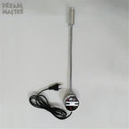 Silver Flexible Hose LED Wall Lamp 3W Bedside Reading Light with Switch