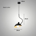 Serge Pendant Lamp: Nordic Designer Iron Lighting Sconce Rotating Lampshade