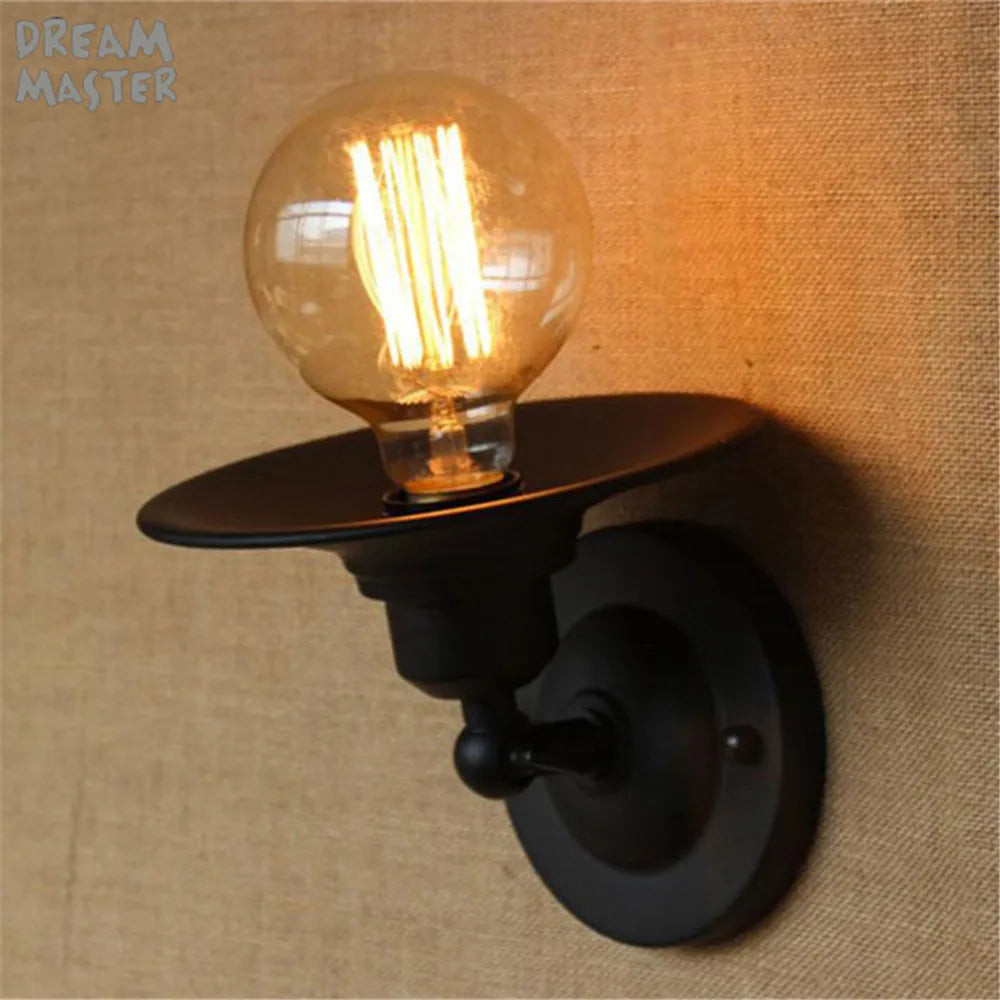 Vintage Industrial Wall Sconce European Style for Dining Room Bedroom Corridor