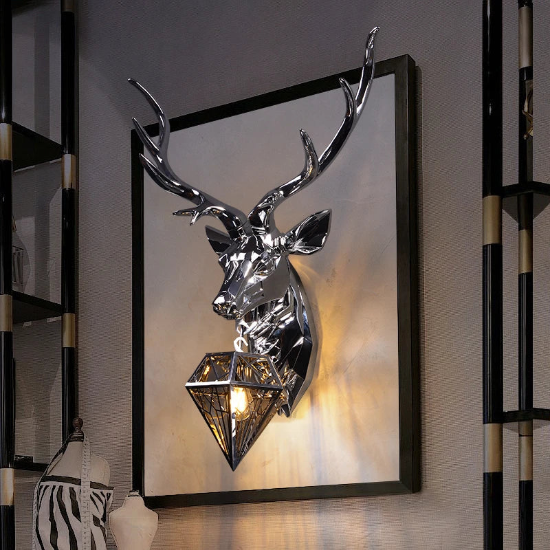 Nordic Antler Wall Lamp Modern Deer Buckhorn Wall Lights for Home Decor.