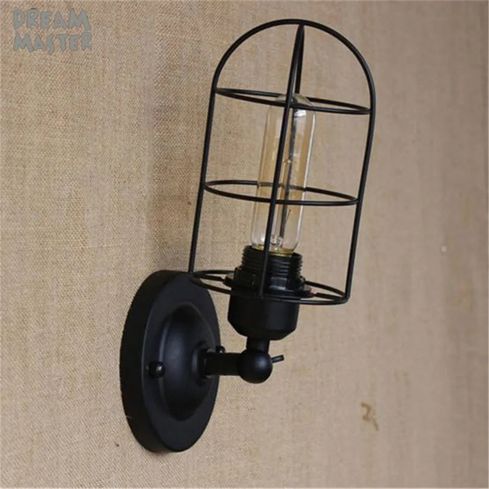 Vintage Industrial Wall Sconce European Style for Dining Room Bedroom Corridor