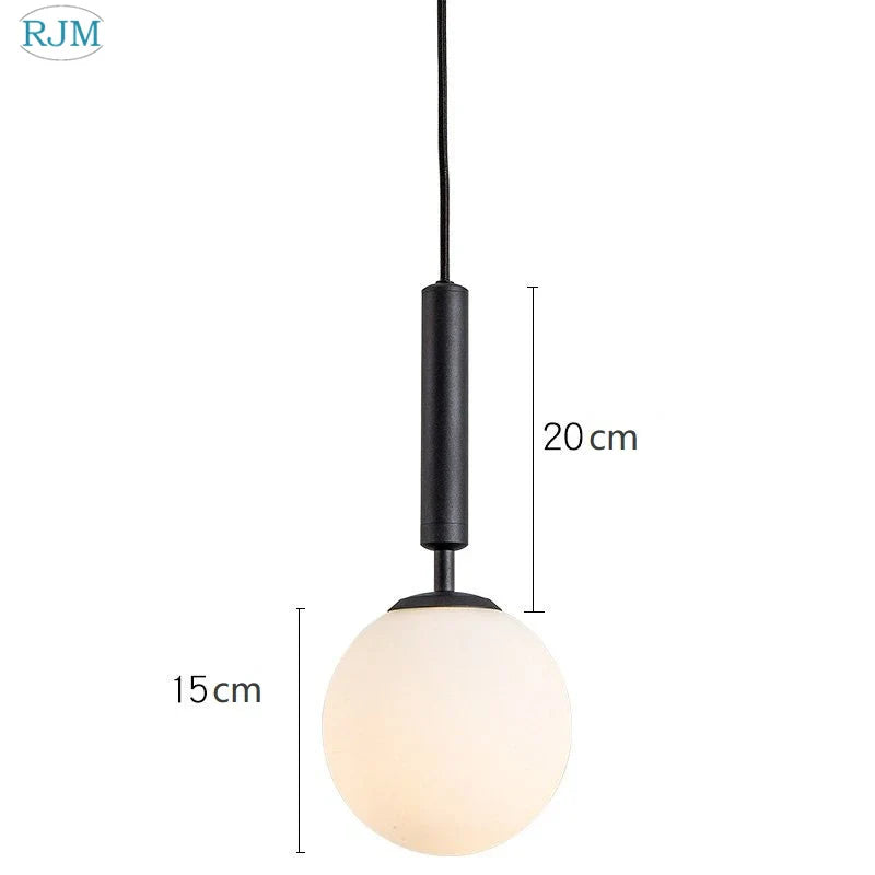 Glass Ball LED Pendant Light: Nordic Modern, Single Head, Creative Design