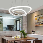 Circle Rings Acrylic LED Pendant Lights for Living Room and Dining Room