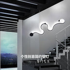 Wave Design LED Chandelier for Dining Room and Living Room Lighting