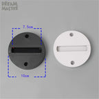 Surface Mount Track Light Adapter | Black/White Mini Track Base for Ceiling Light