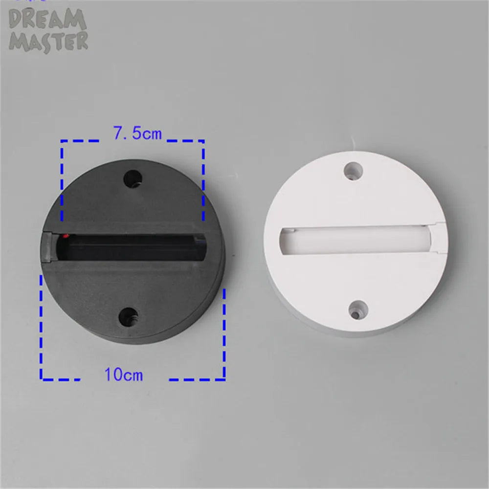 Surface Mount Track Light Adapter | Black/White Mini Track Base for Ceiling Light