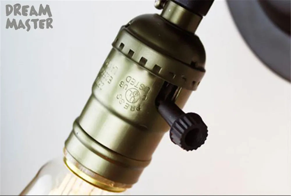 Vintage Industrial Wall Sconce Light with On/Off Switch for Coffee Bar