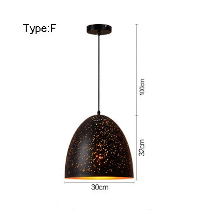 Retro Industrial Pendant Light for Café Bar Restaurant - Nordic Loft Design