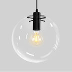 Bubble Glass Ball Pendant Light for Modern Living Room Kitchen Bedroom