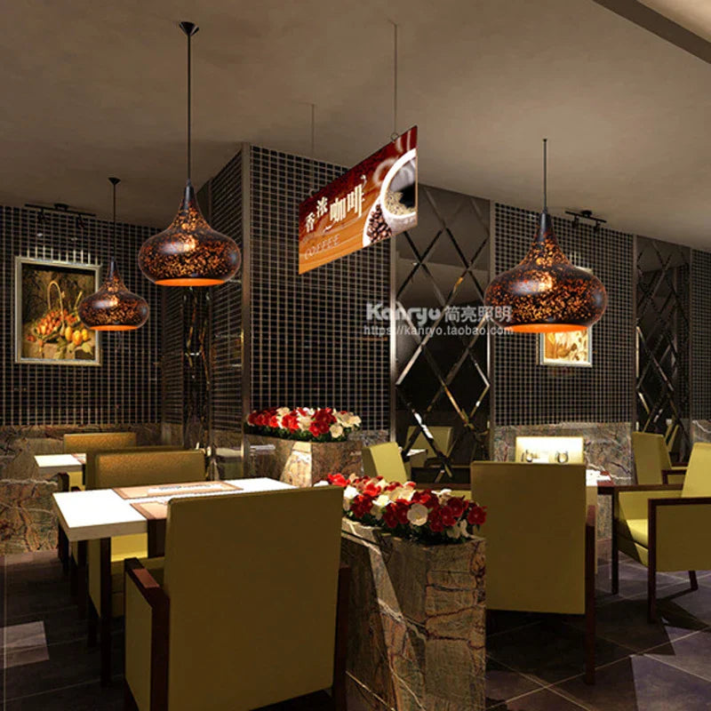Retro Industrial Pendant Light for Café Bar Restaurant - Nordic Loft Design
