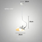 Serge Pendant Lamp: Nordic Designer Iron Lighting Sconce Rotating Lampshade