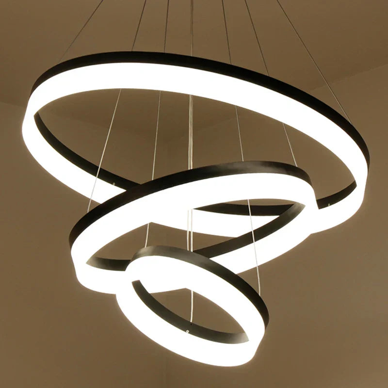 LED Ring Pendant Light Fixture for Living Room Dining Room Lighting