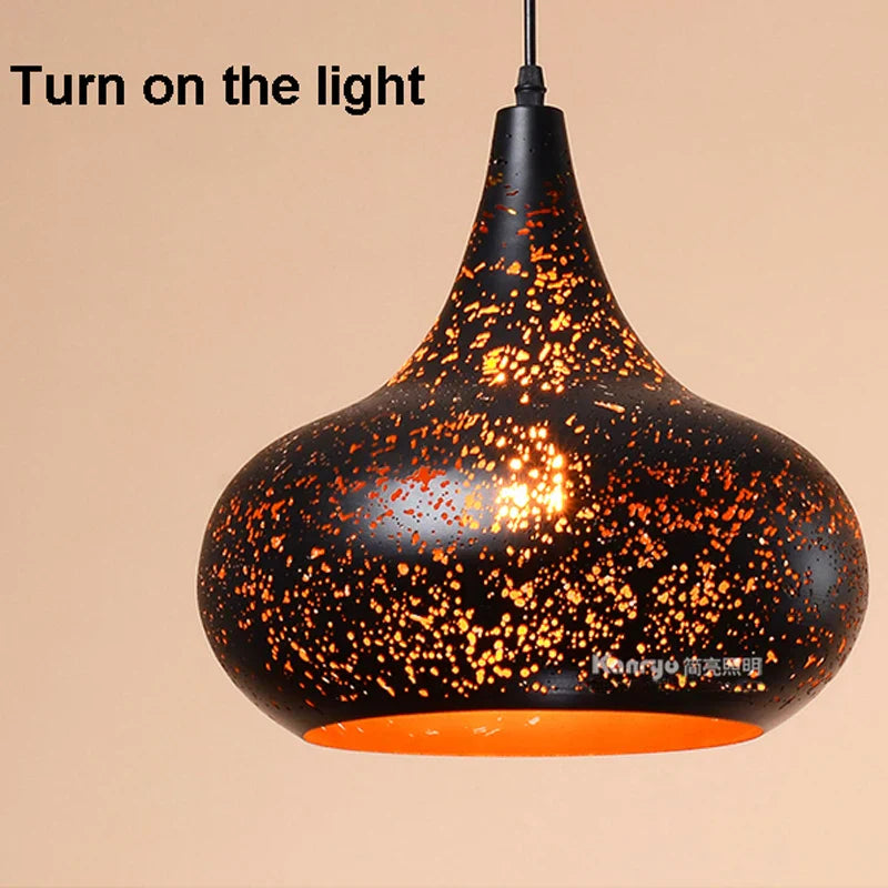 Retro Industrial Pendant Light for Café Bar Restaurant - Nordic Loft Design