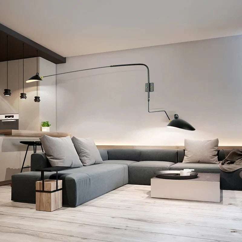 Loft Industrial Vintage Pendant Lamp & Rotating Wall Sconce for Home Decor