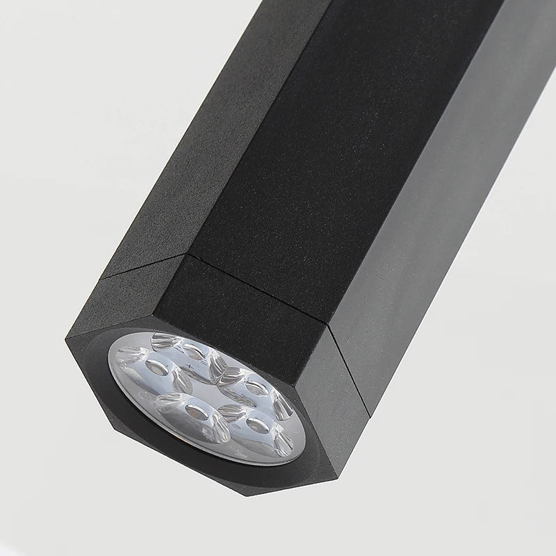 Hexagonal Nordic Chandelier: Modern & Creative Industrial Dining Room Lighting