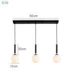 Glass Ball LED Pendant Light: Nordic Modern, Single Head, Creative Design