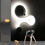 Wave Design LED Chandelier for Dining Room and Living Room Lighting