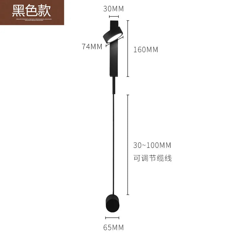 Dimmable T Style Wall Light Sconce for Living Room and Bedroom