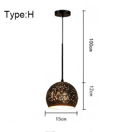 Retro Industrial Pendant Light for Café Bar Restaurant - Nordic Loft Design