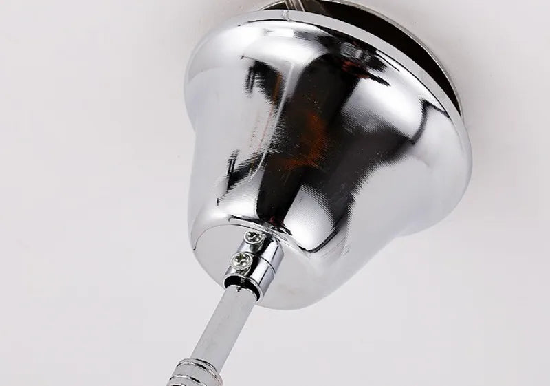 Silver Aluminum Chain Chandelier Post Modern Luxury Lighting