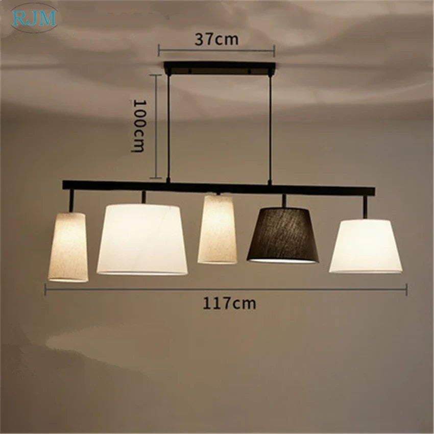 Nordic Rustic Style Chandelier for Modern Dining Room Decor