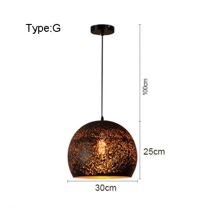 Retro Industrial Pendant Light for Café Bar Restaurant - Nordic Loft Design