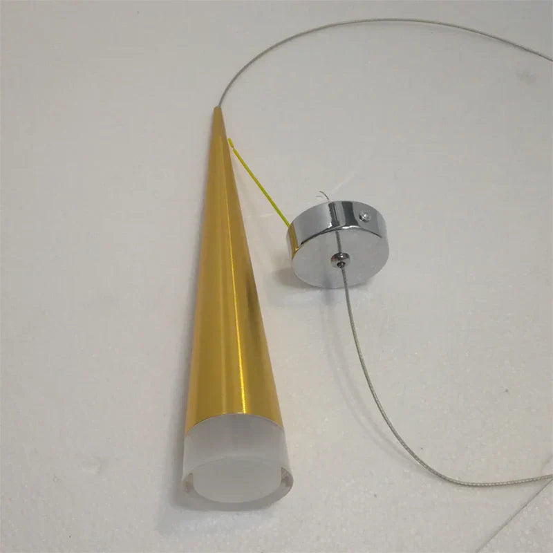 Conical Pendant Light: Modern Aluminum Industrial Lighting for Home, Living Room, Cafe.