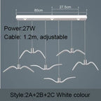 Seagull Pendant Lamp - Resin Silhouette Night Birds Sky Freedom Theme