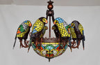 Glass Parrot Pendant Chandelier for Bar Club Living Room Bedroom