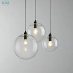 Bubble Glass Ball Pendant Light for Modern Living Room Kitchen Bedroom