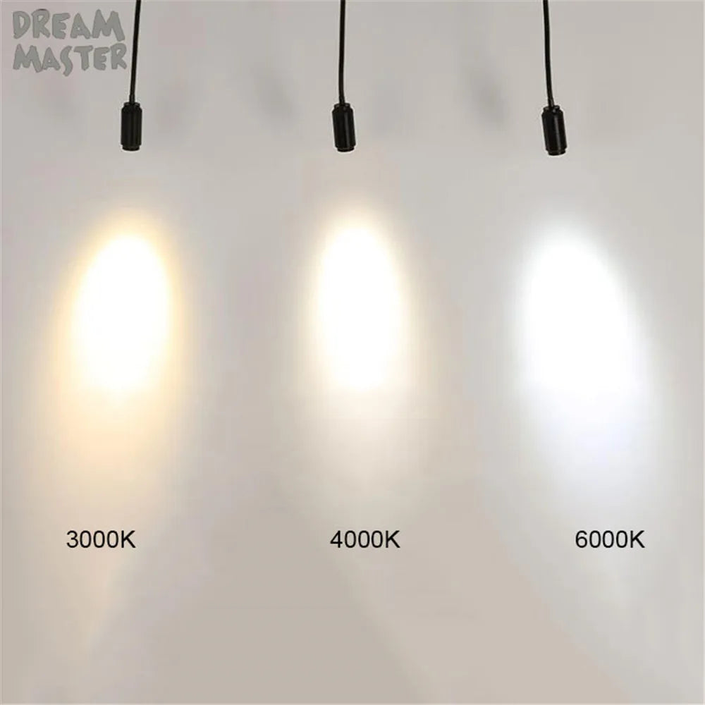 Zoomable Gooseneck Track Light for Gallery and Shop Ceiling Lighting