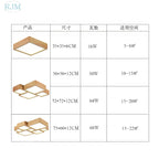 Japanese Solid Wood Ceiling Lamp for Home Living Room Bedroom Study