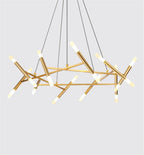 Nordic Retro LED Chandelier Kitchen Living Room Restaurant HangLamp