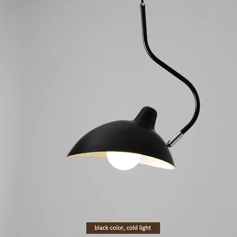 Serge Pendant Lamp: Nordic Designer Iron Lighting Sconce Rotating Lampshade