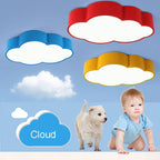 LED Cloud Kids Room Ceiling Light - Yellow Blue Red White Fixtures