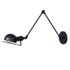 Vintage Loft Adjustable Wall Lamp Black Swing Arm Sconce Wall Lights