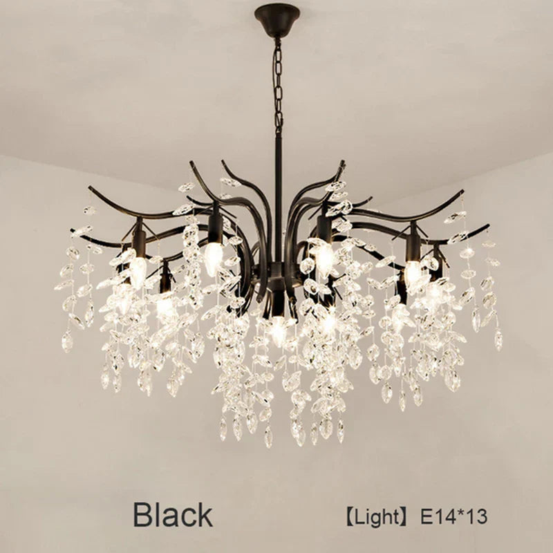 Crystal LED Chandelier: Luxury Indoor Lighting for Home, Kitchen, Living Room