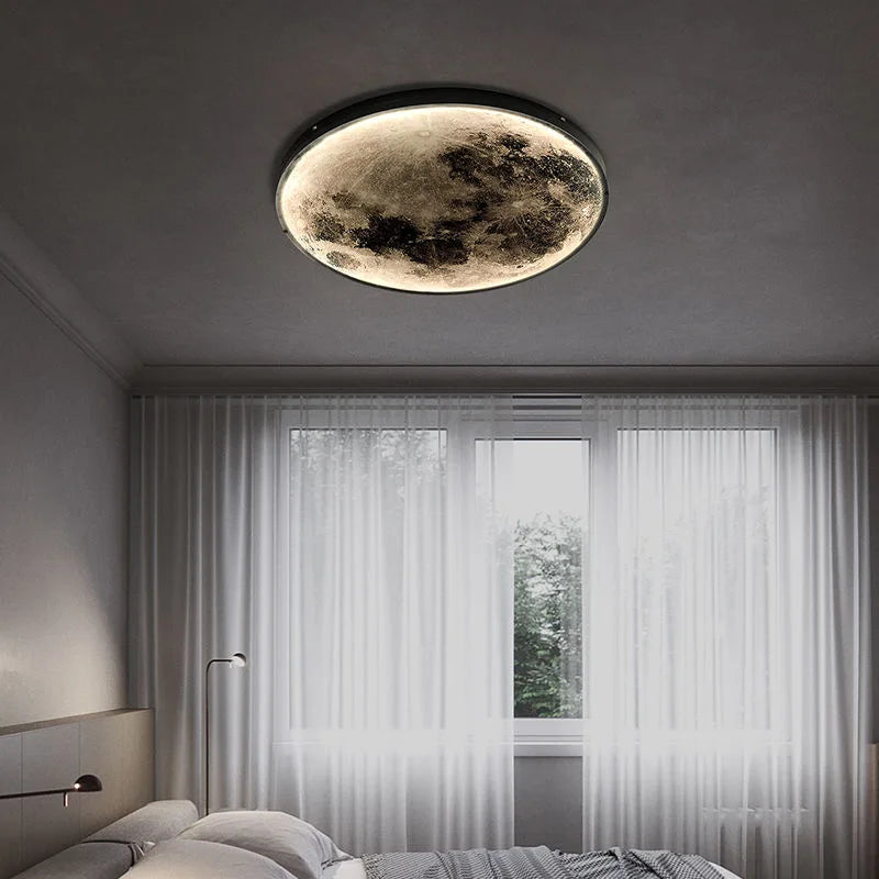 LED Moon Wall Lamp: Modern Nordic Bedroom Decor Lighting