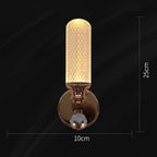 Modern Gold LED Wall Lamp for Living Room Bedroom, Minimalist Luxury Design