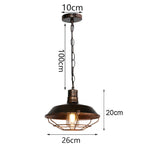 Loft Pendant Light Iron Chanderlier LED E27 Bar Living Room Decor