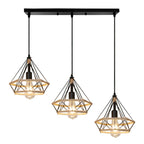 Modern Black Cage LED Pendant Light for Home & Commercial Lighting