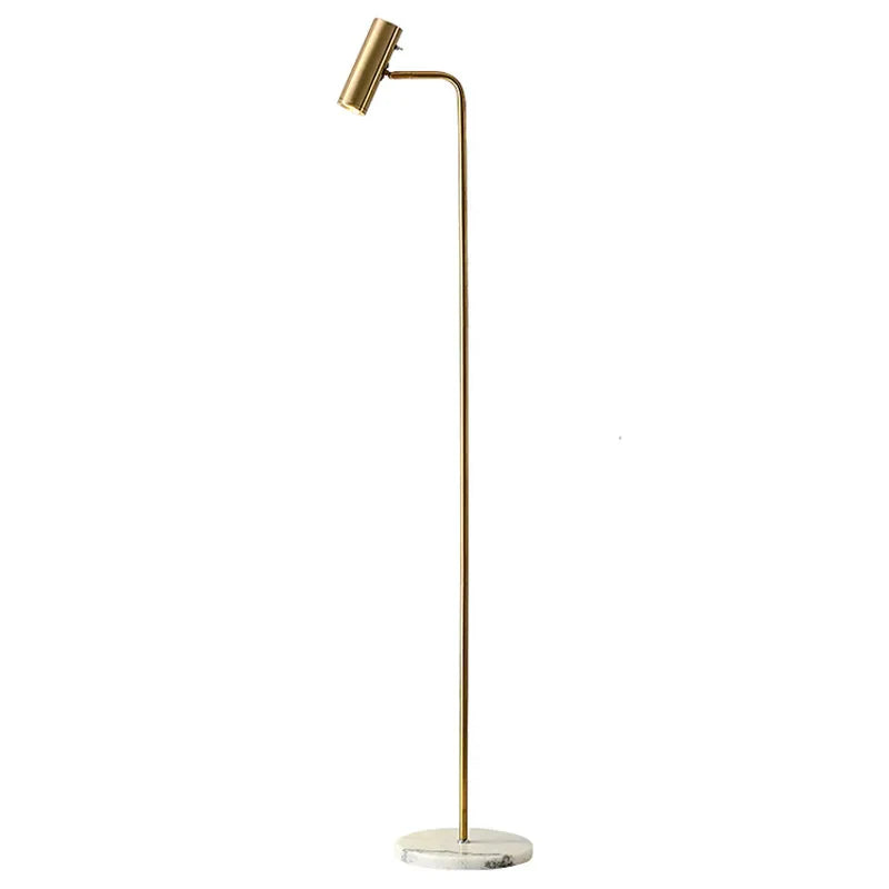 Metal Marble Base Floor Lamp - Minimalist Modern Standing Light
