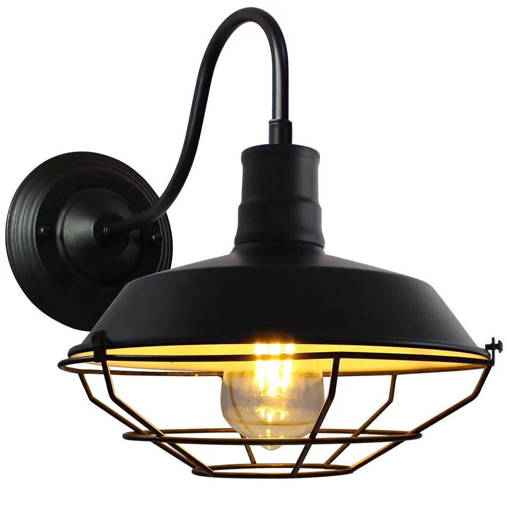 Vintage Loft Indoor LED Wall Sconce Retro Industrial Gooseneck Light Fixtures